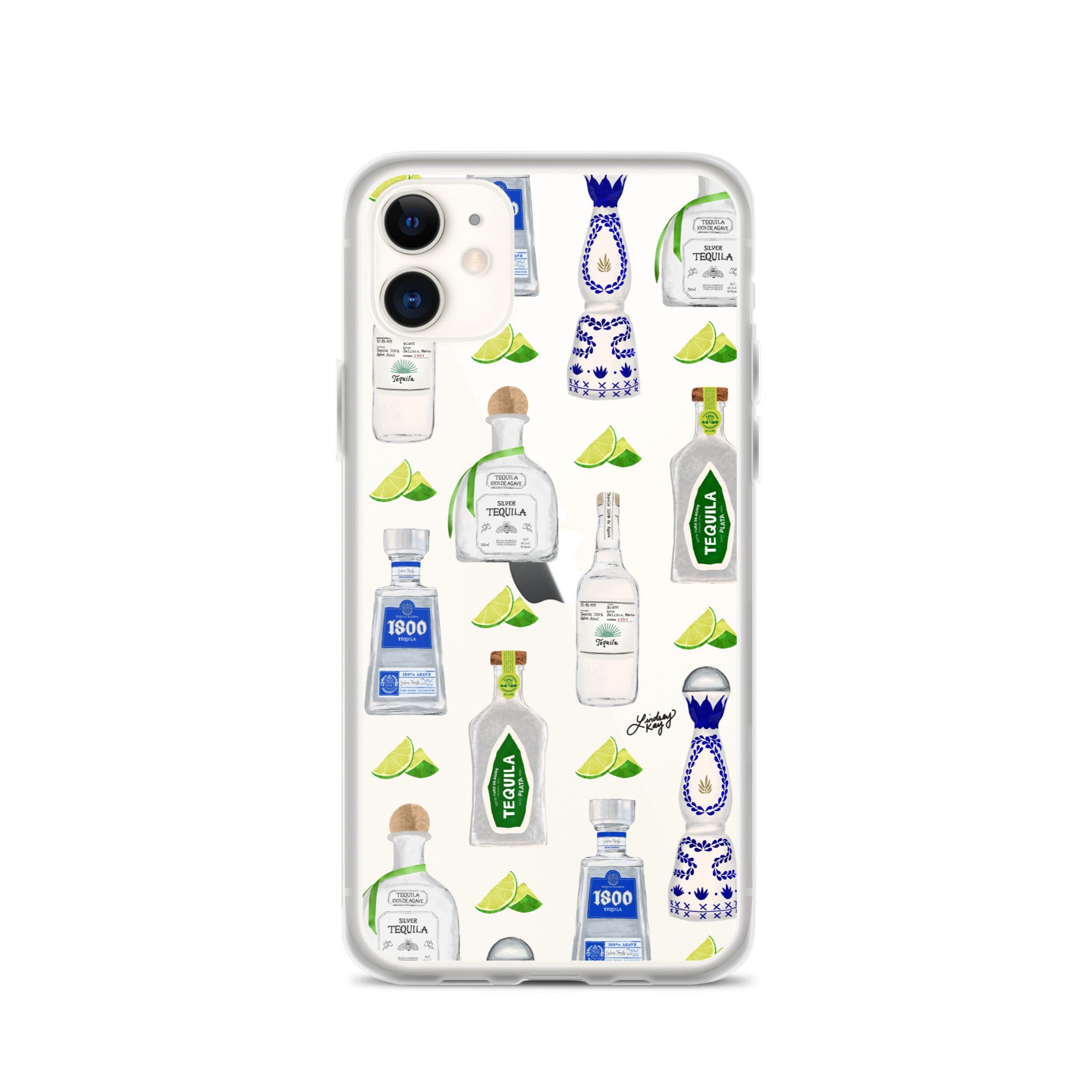 Ilustración de botellas de tequila - Funda transparente para iPhone®